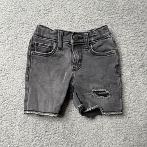 Old Navy Shorts Boys 2T Gray Distressed Stretch Jean